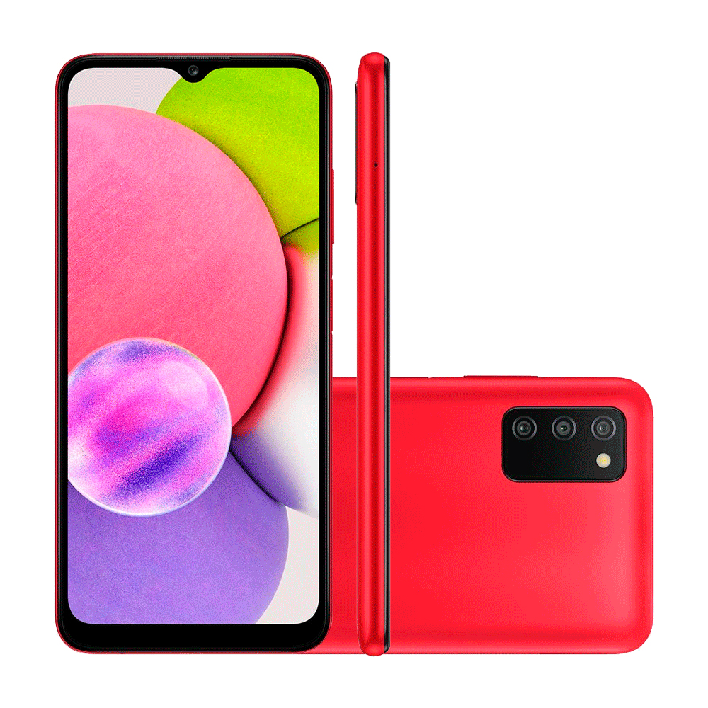 Samsung Galaxy A03S 64GB 4GB Android Vermelho Desbloqueado image number 0